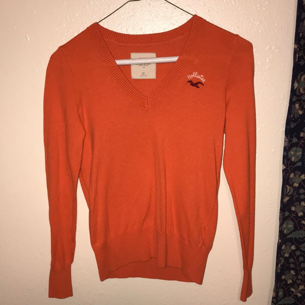 Orange Hollister Top